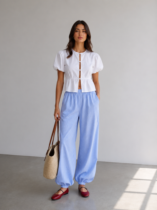 Blue Balloon Pants